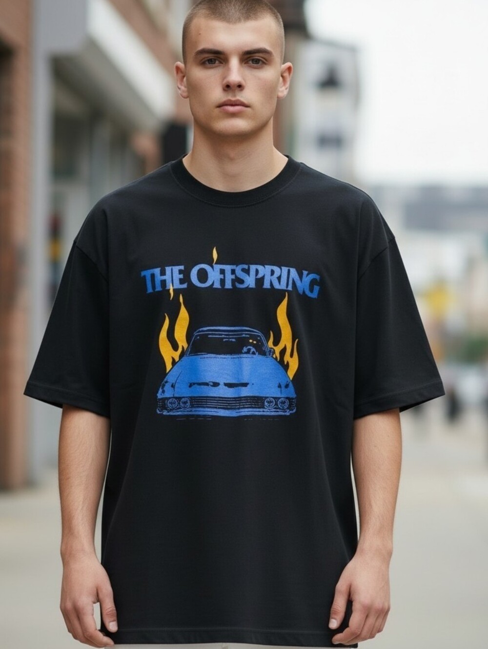 Vintage The Offspring T Shirt Size XL Black 2000s Rock Band Tee  Music Radio